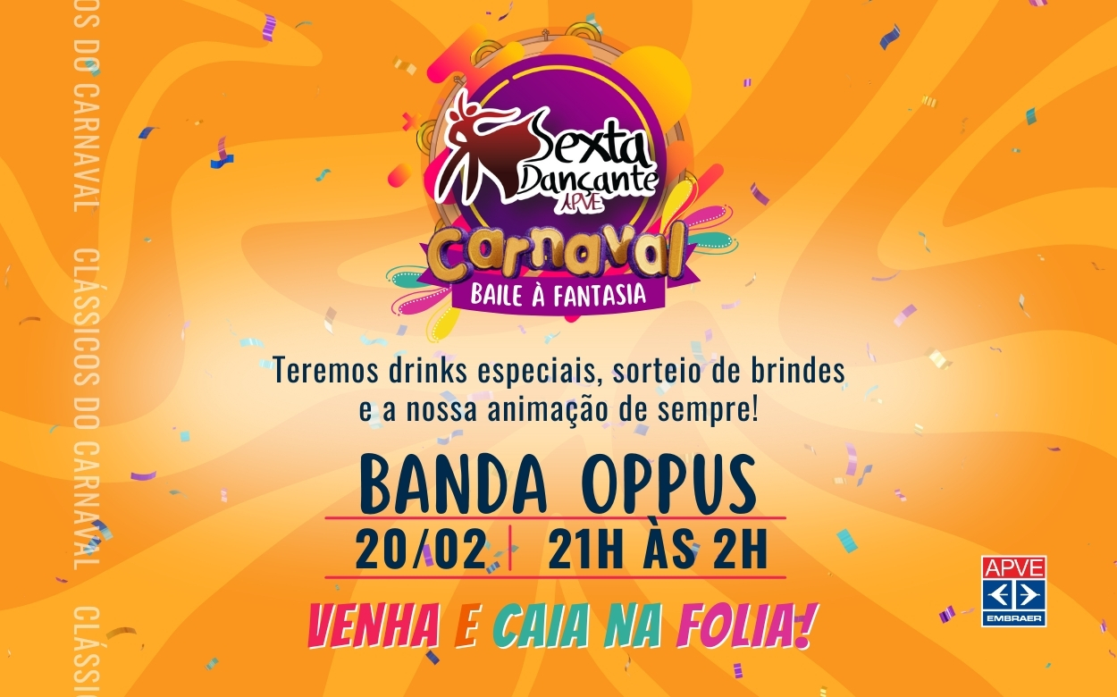 Sexta Dançante Especial – Baile à Fantasia | Fevereiro