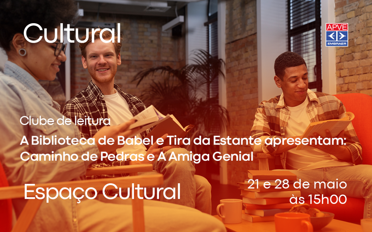 Clubes de Leitura da APVE realizam encontros em maio no Espaço Cultural