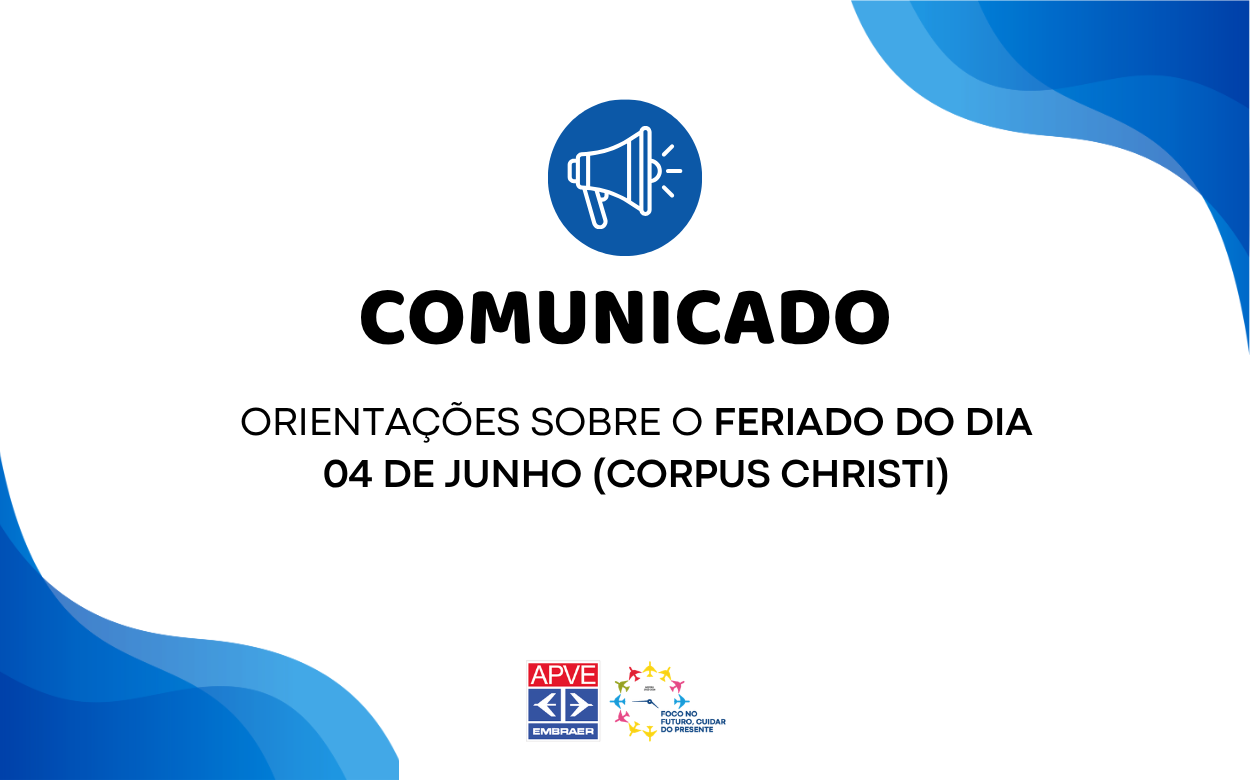 Funcionamento da APVE no Feriado de Corpus Christi