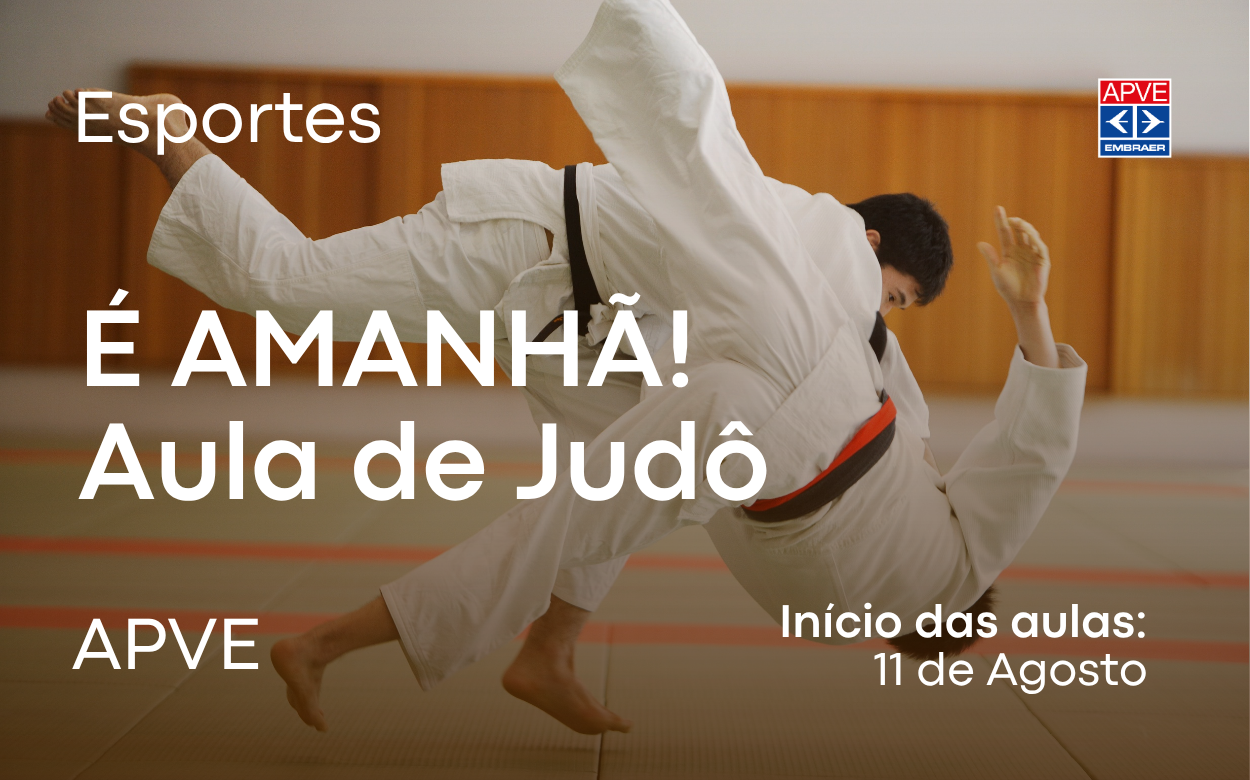 Aulas de Judô começam amanhã na APVE!