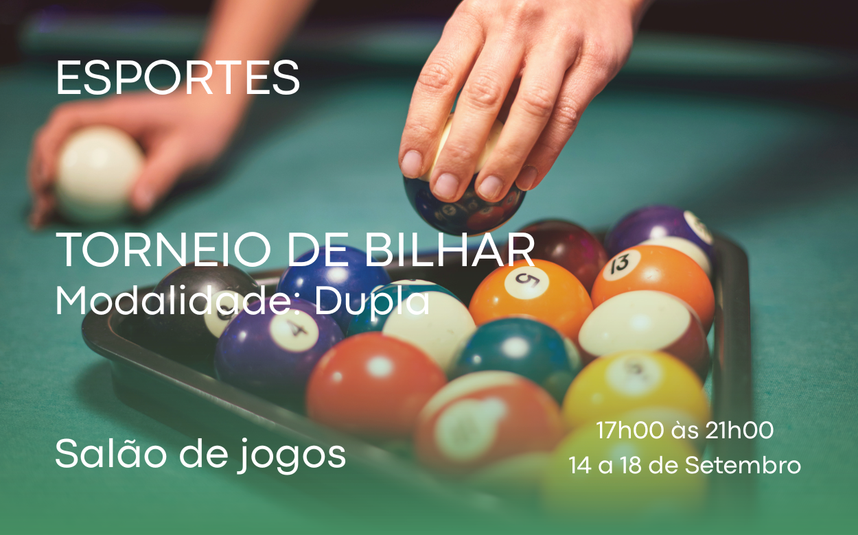 APVE realiza Torneio de Bilhar em Duplas